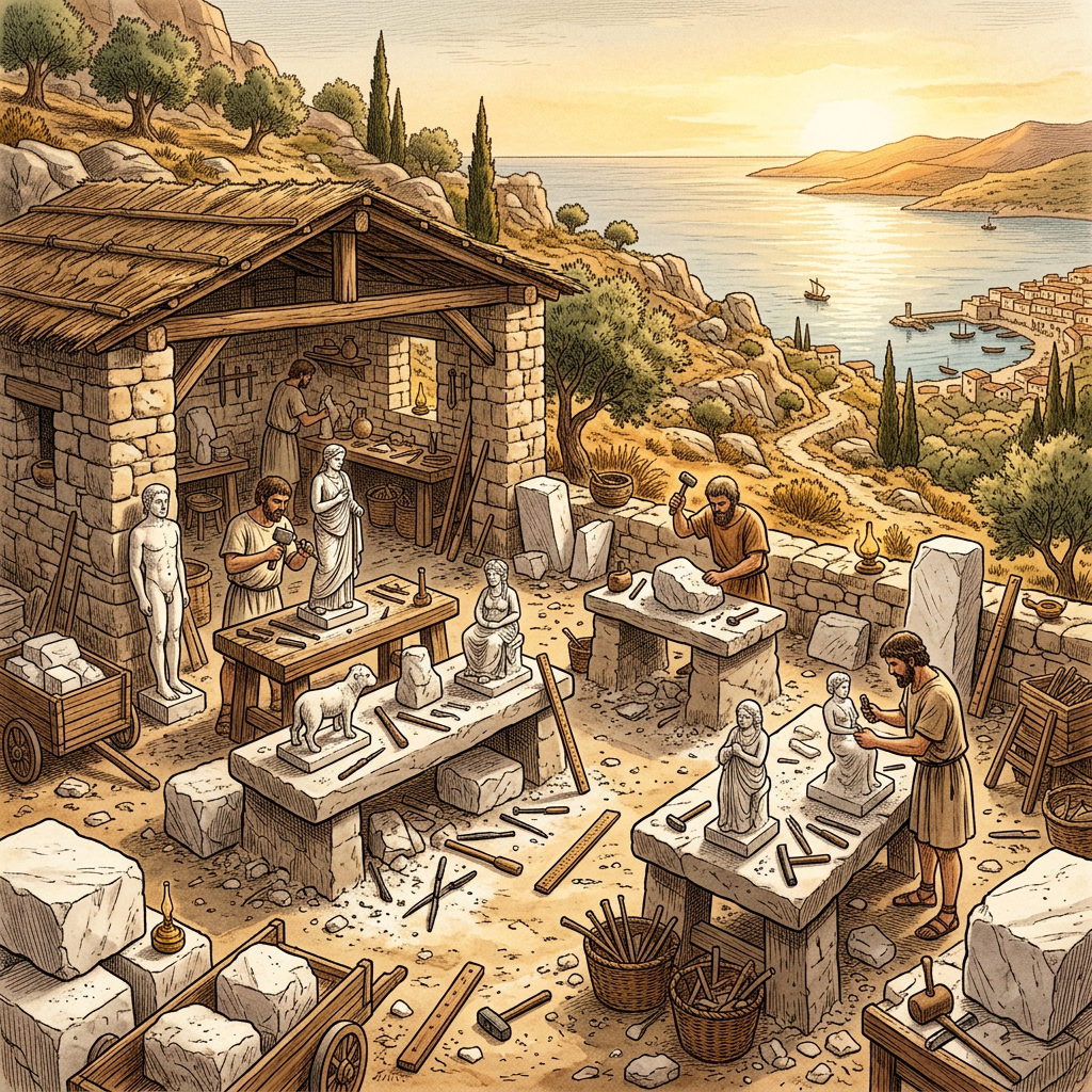 4,000-Year-Old Cycladic 'Sculptor's Academy' Uncovered on Keros Reveals Mass Production of Iconic Marble Idols