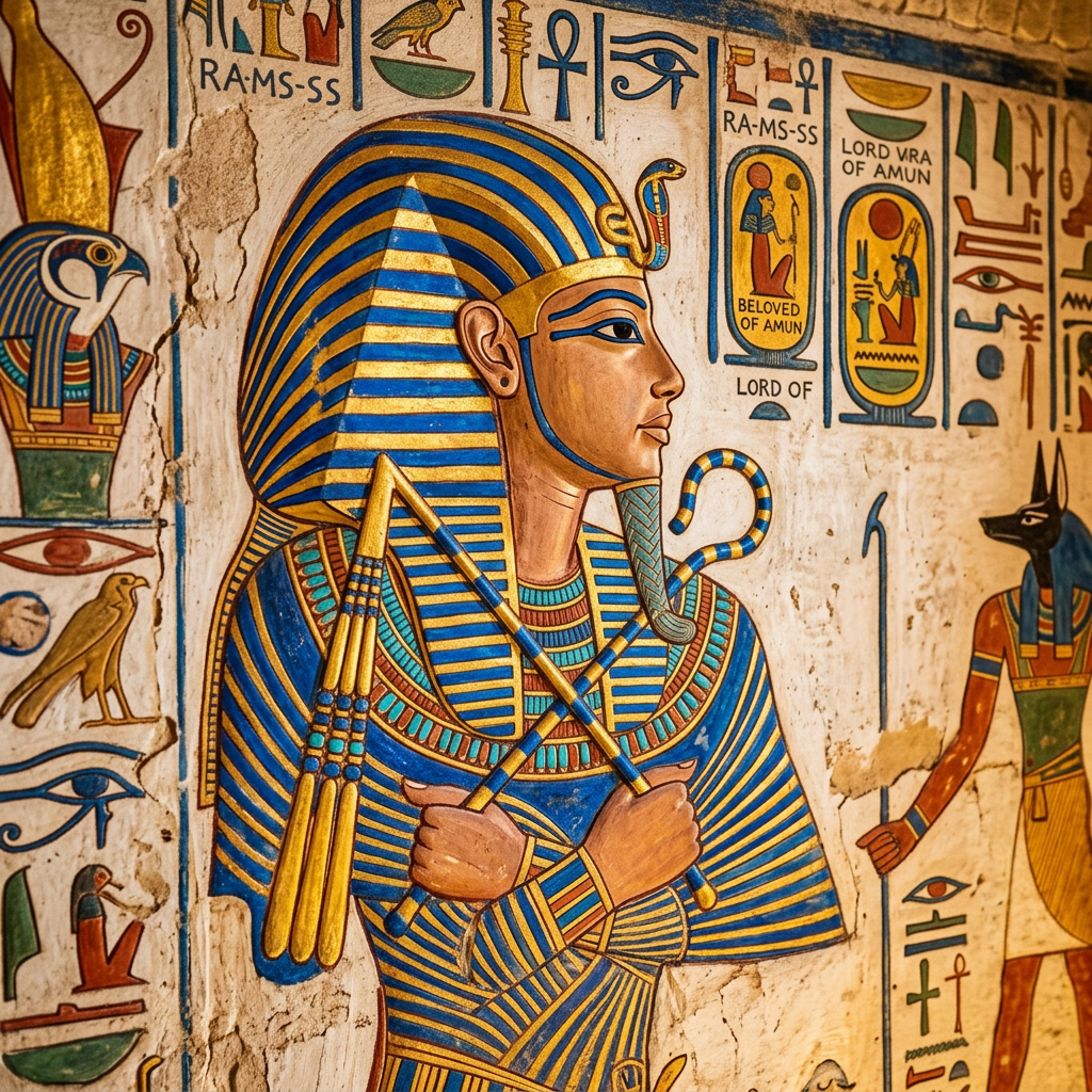 Archaeologists Unearth 2,400-Year-Old 'Temple of Anhur' with Pristine Blue-Pigment Murals in Egypt's Nile Delta