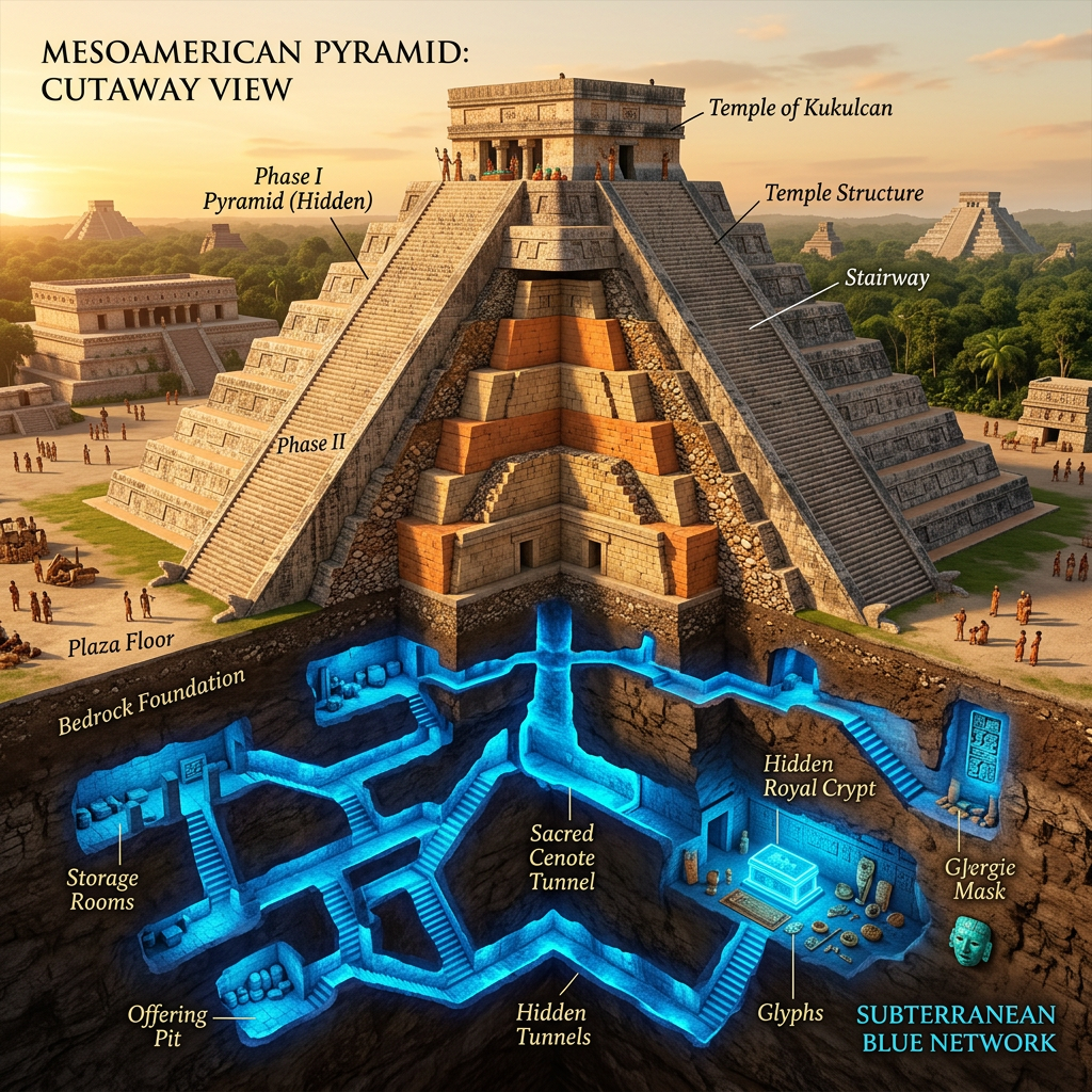 Quantum-Sensing Gravimetry Maps Uncharted Chamber Network Beneath the 2,500-Year-Old 'Monte Albán' Acropolis