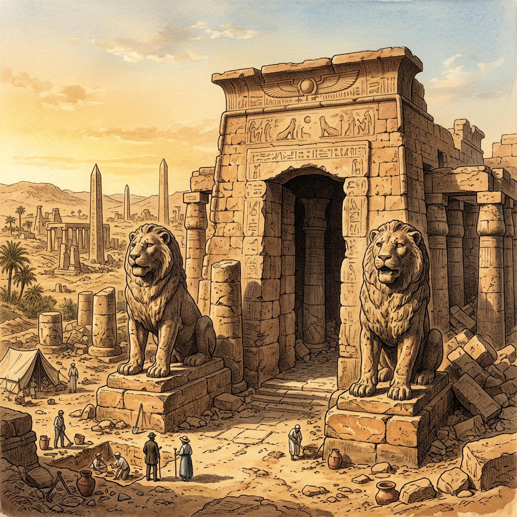 Discovery of a 2,700-Year-Old 'Temple of the Mountain Goddess' Kubaba with Intact Basalt Lions in Ancient Karkemish