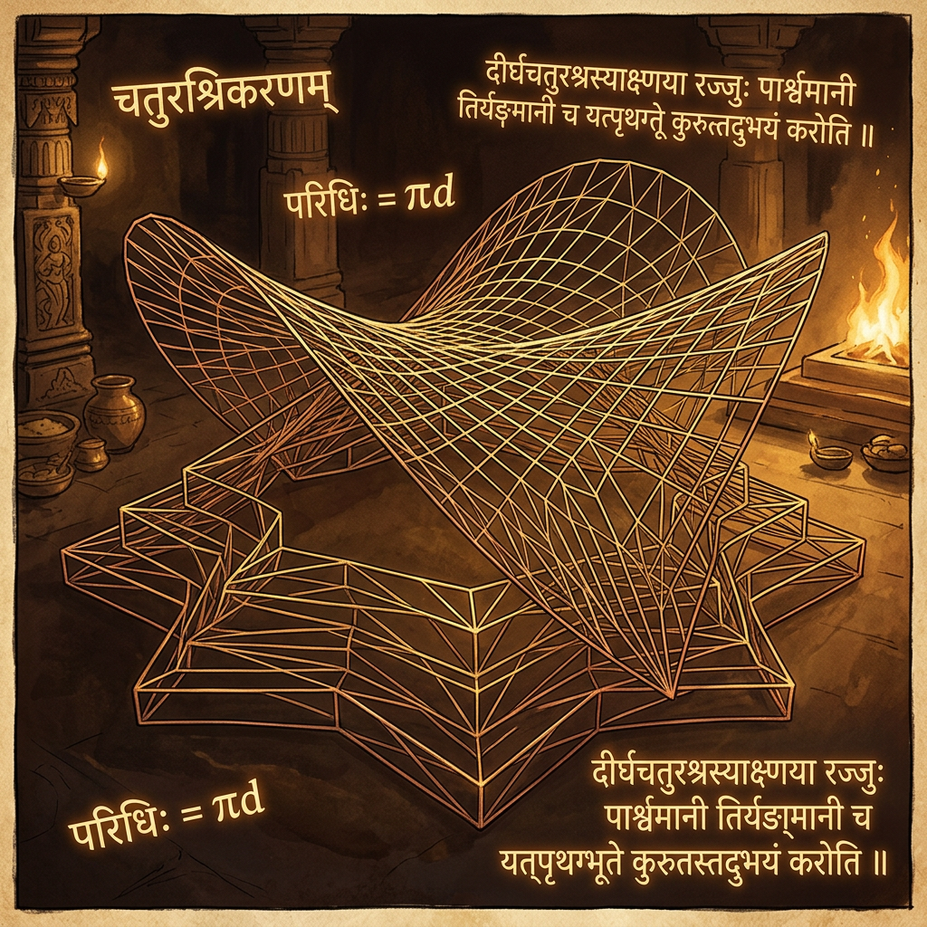 Computational Research on the 1st Millennium BCE 'Shulba Sutras' Reveals Early Sanskrit Algorithms for Modeling the Geometric Curvature of Hyperbolic Paraboloids