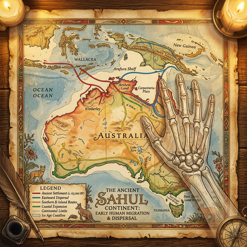 Paleogenetic Reconstruction of 10,000-Year-Old 'Sahul' Remains Maps the Genetic Diversification of Early Sahulian Hunter-Gatherers