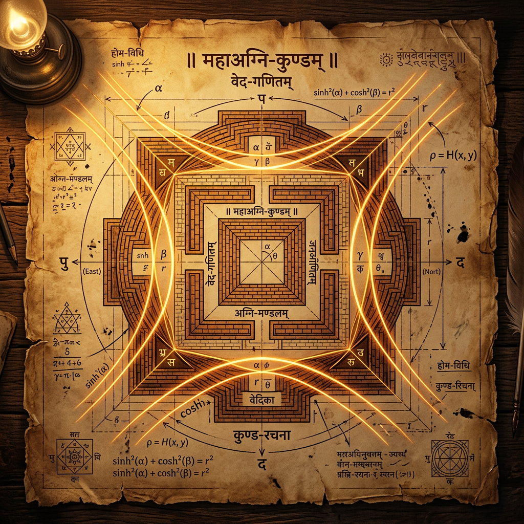 New Mathematical Analysis of 'Sulba Sutras' Identifies Advanced Recursive Algorithms for Constructing Hyperbolic Ritual Altars