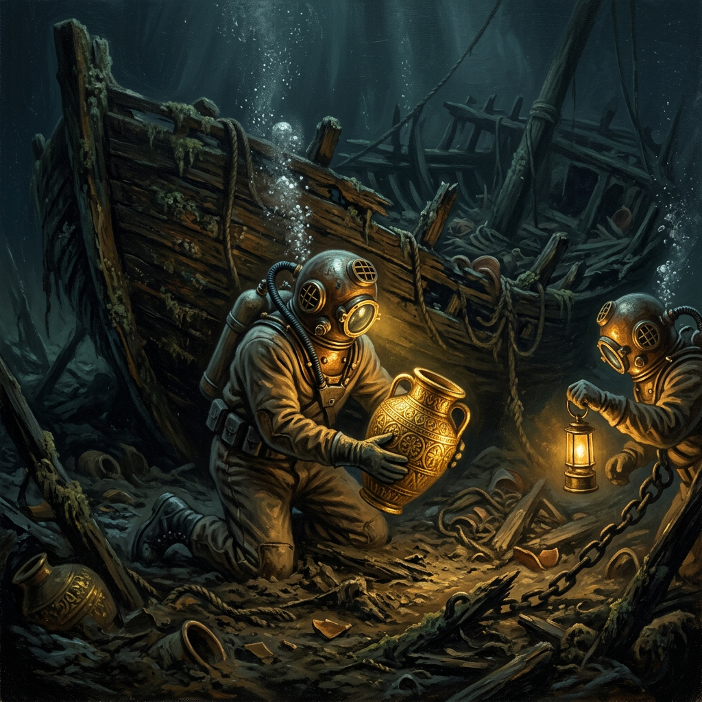 Sunken 13th-Century 'Koryo-Linked' Royal Junk Identified off the Coast of Kyushu with Gilded Terracotta Cargo