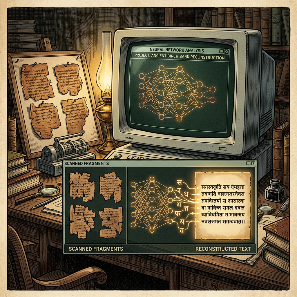 AI-Driven Decipherment of 9th-Century 'Sharada' Script Fragments from the Nubra Valley Cache Unveils Lost Sanskrit Treatises on Theoretical Geobotanical Engineering