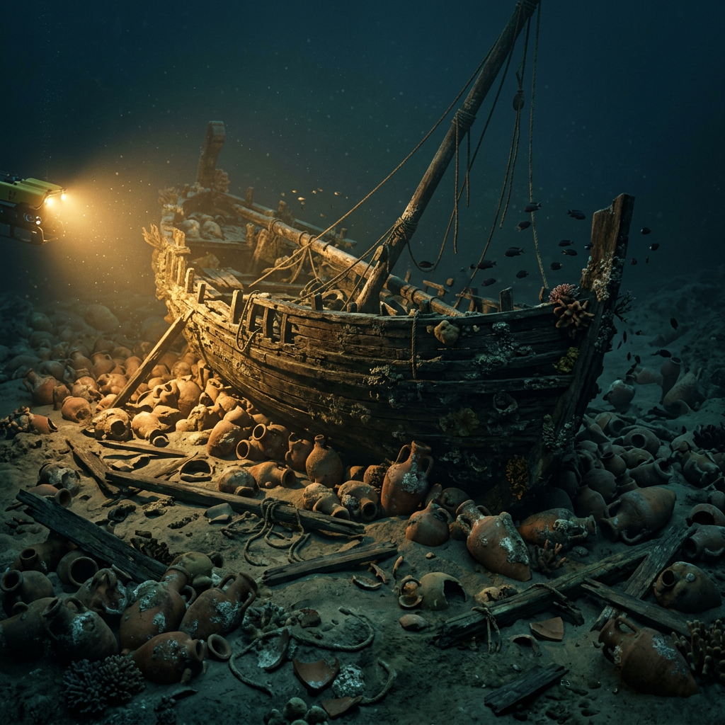 Deep-Sea Explorers Discover Intact 2,400-Year-Old Phoenician Merchant Vessel in the Western Mediterranean