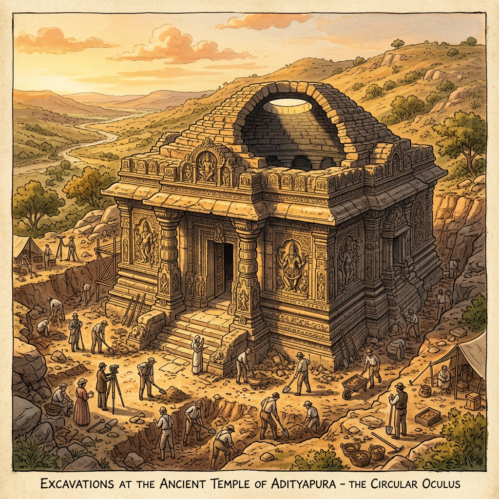 Rare 10th-Century 'Sambhuvaraya' Era Shiva Temple with Unique 'Solar-Aperture' Roof Uncovered in Rural Vellore