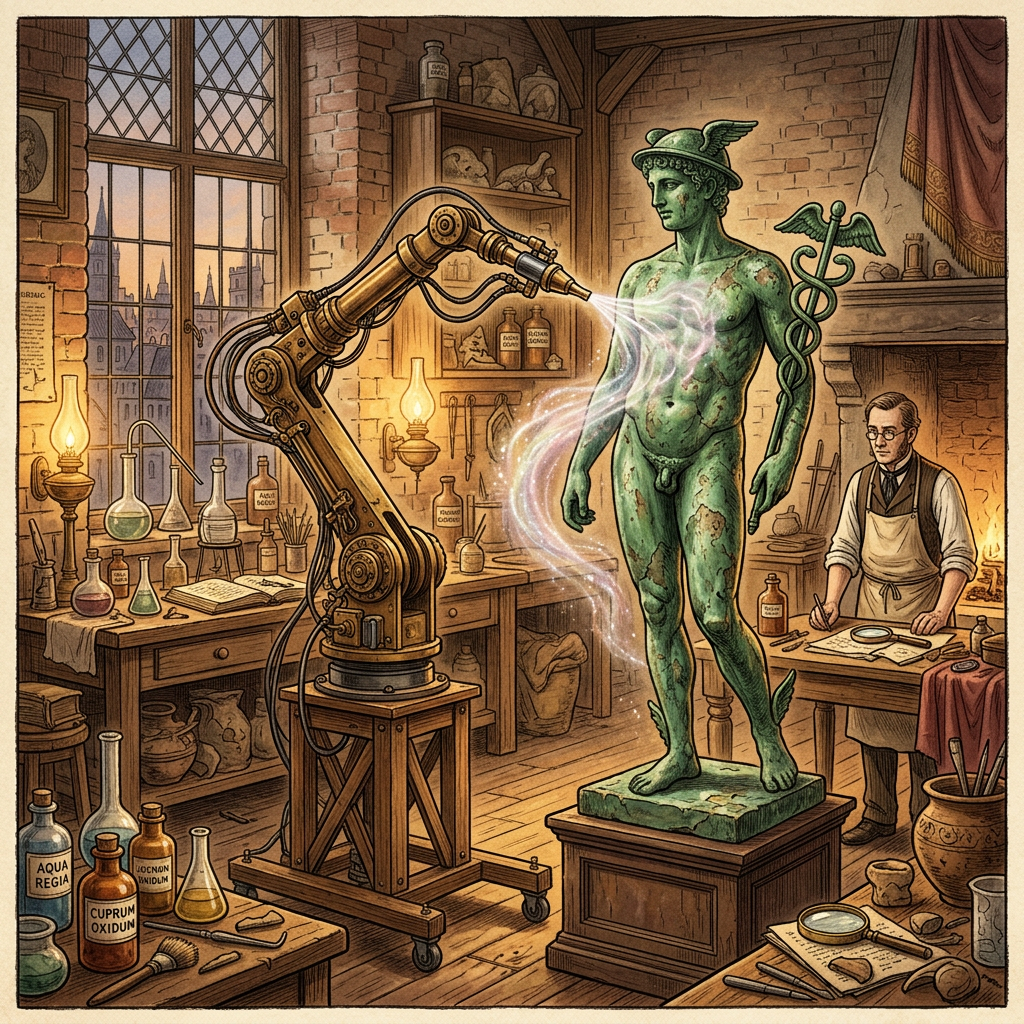 Breakthrough Heritage Tech: 'Atomic-Layer Deposition' Nano-Coating Deployed to Shield 1st-Century Roman Bronze Statuary from Marine Acidification