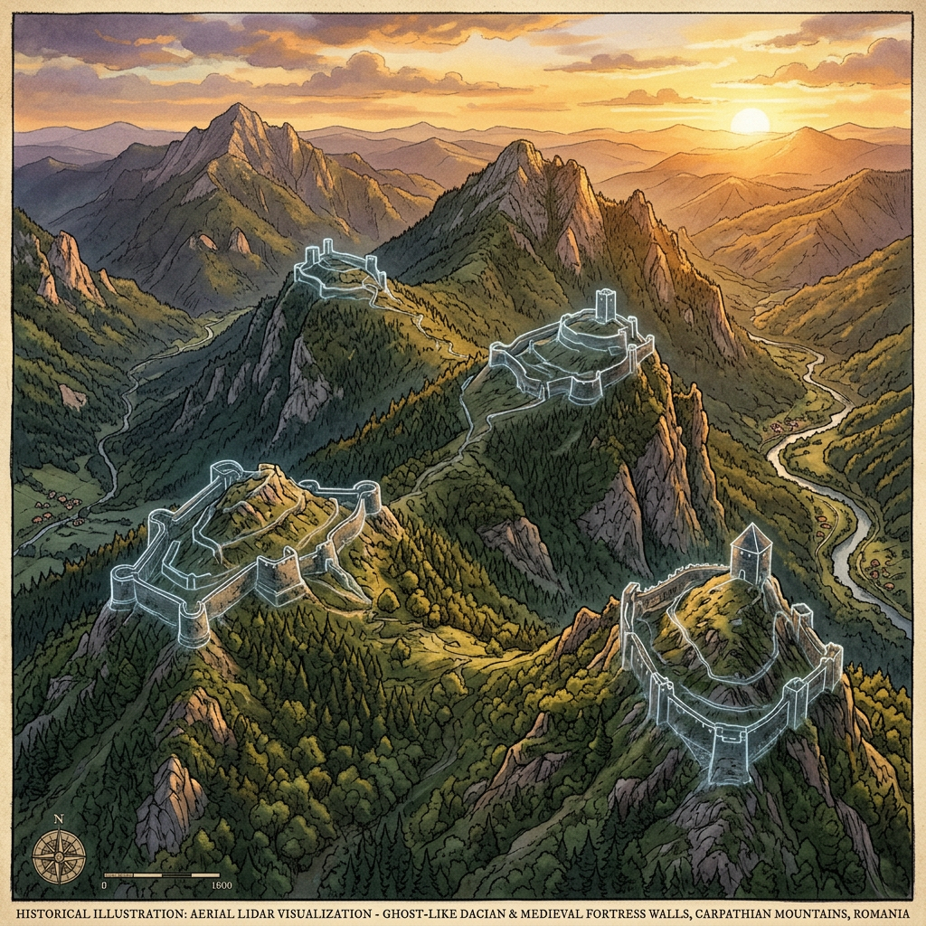 LiDAR Uncovers Massive 2,500-Year-Old 'Dacian' Iron-Age Fortification Network in the Transylvanian Alps