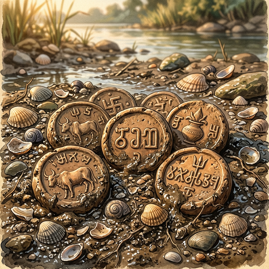 Krishna River Basin Find: 6th-Century BCE 'Prana-Tattva' Seals Detail Early Vedic Philosophy of Life-Cycles