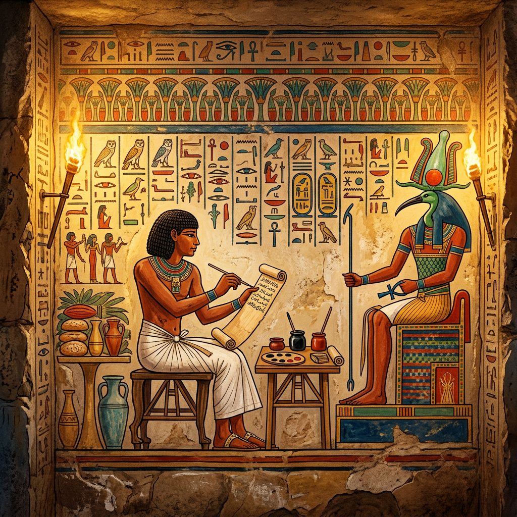 Intact Old Kingdom Scribe's Tomb Discovered in Giza Plateau