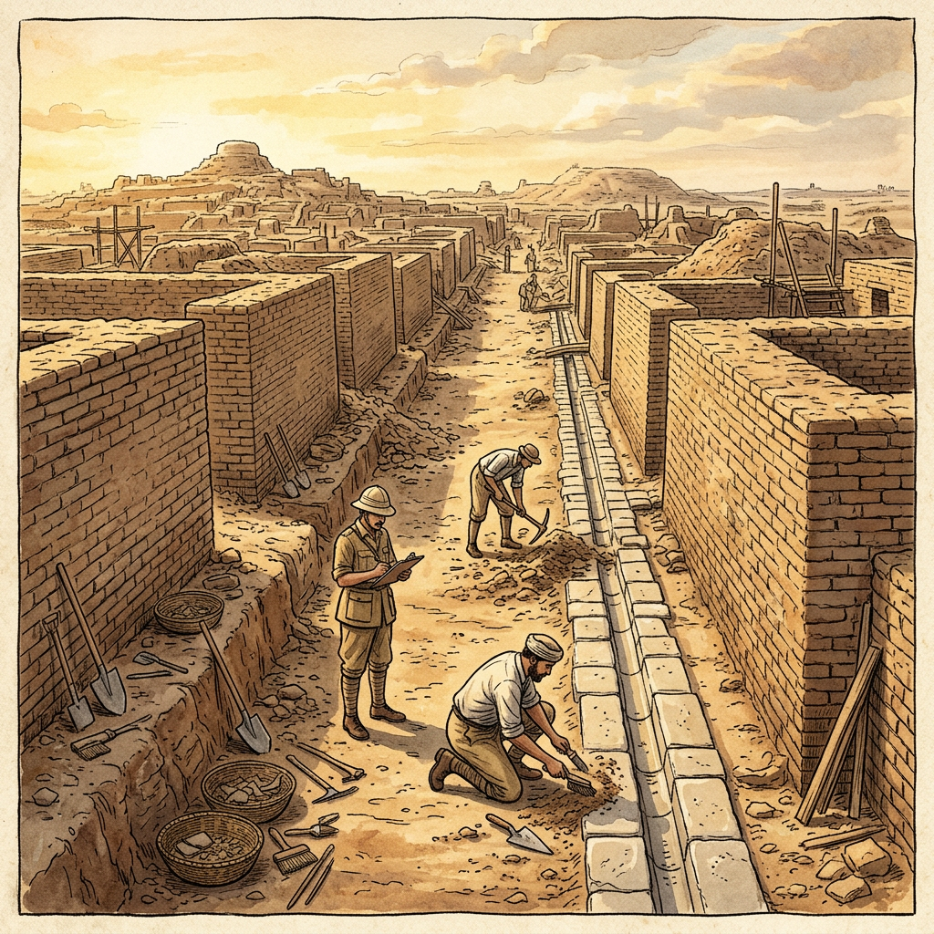 New Excavations at Mohenjo-Daro Uncover 'Middle-Class' Residential Quarter and Advanced Domestic Drainage