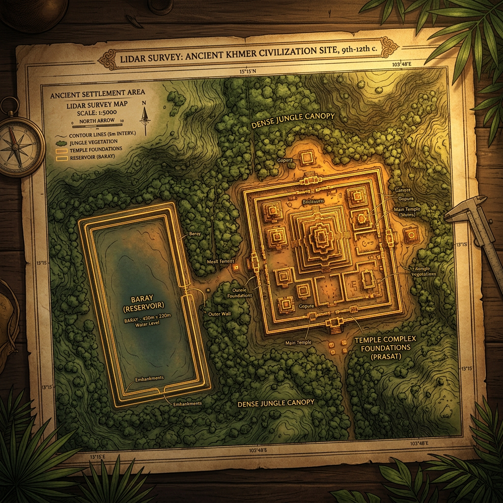 LIDAR Survey Locates 1,100-Year-Old 'Khmer' Brick Temple Complex in Cambodia’s Remote Preah Vihear Jungles