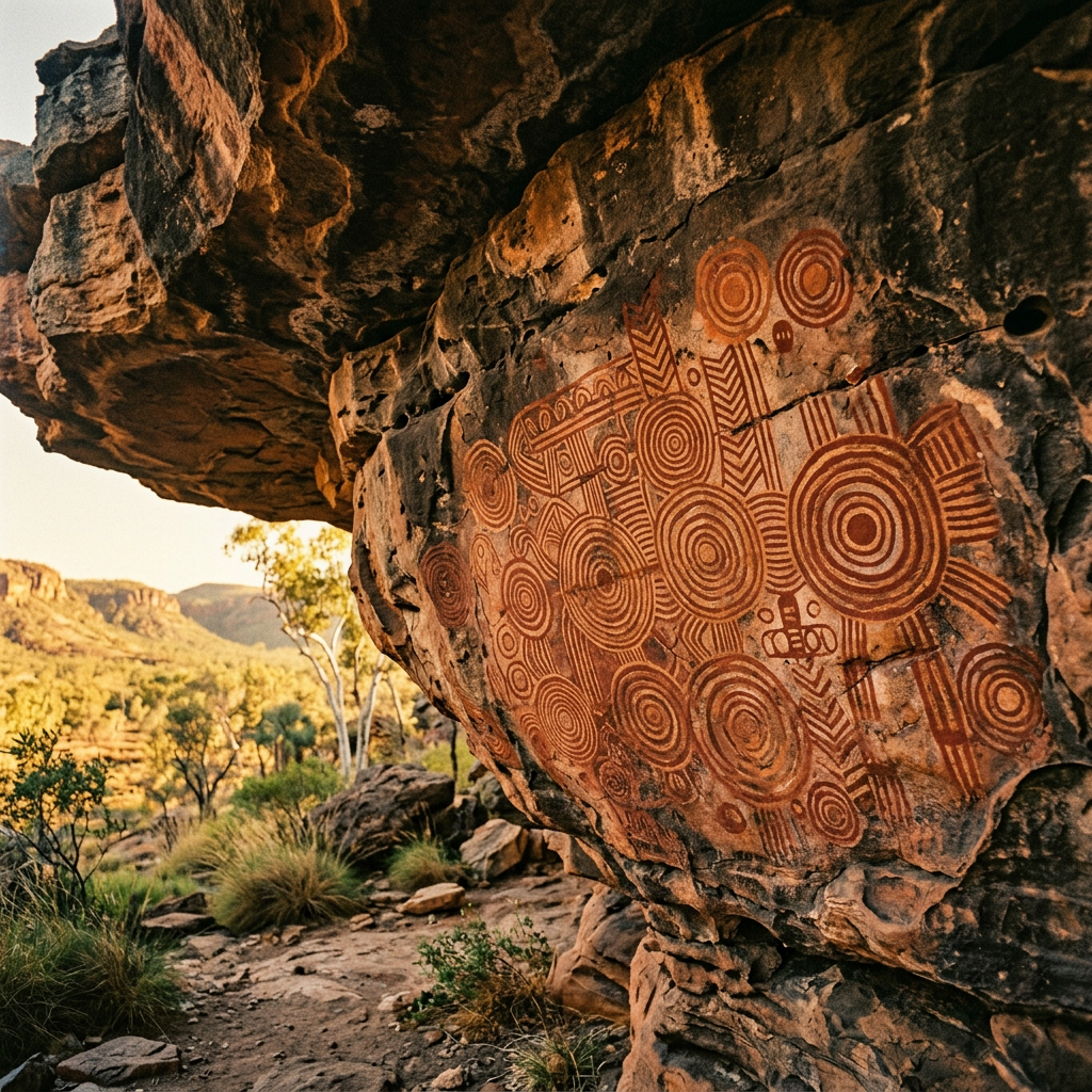 45,000-Year-Old 'Abstract Geometric' Rock Art Gallery Discovered in a Remote Gorge in the Northern Territory's Arnhem Land
