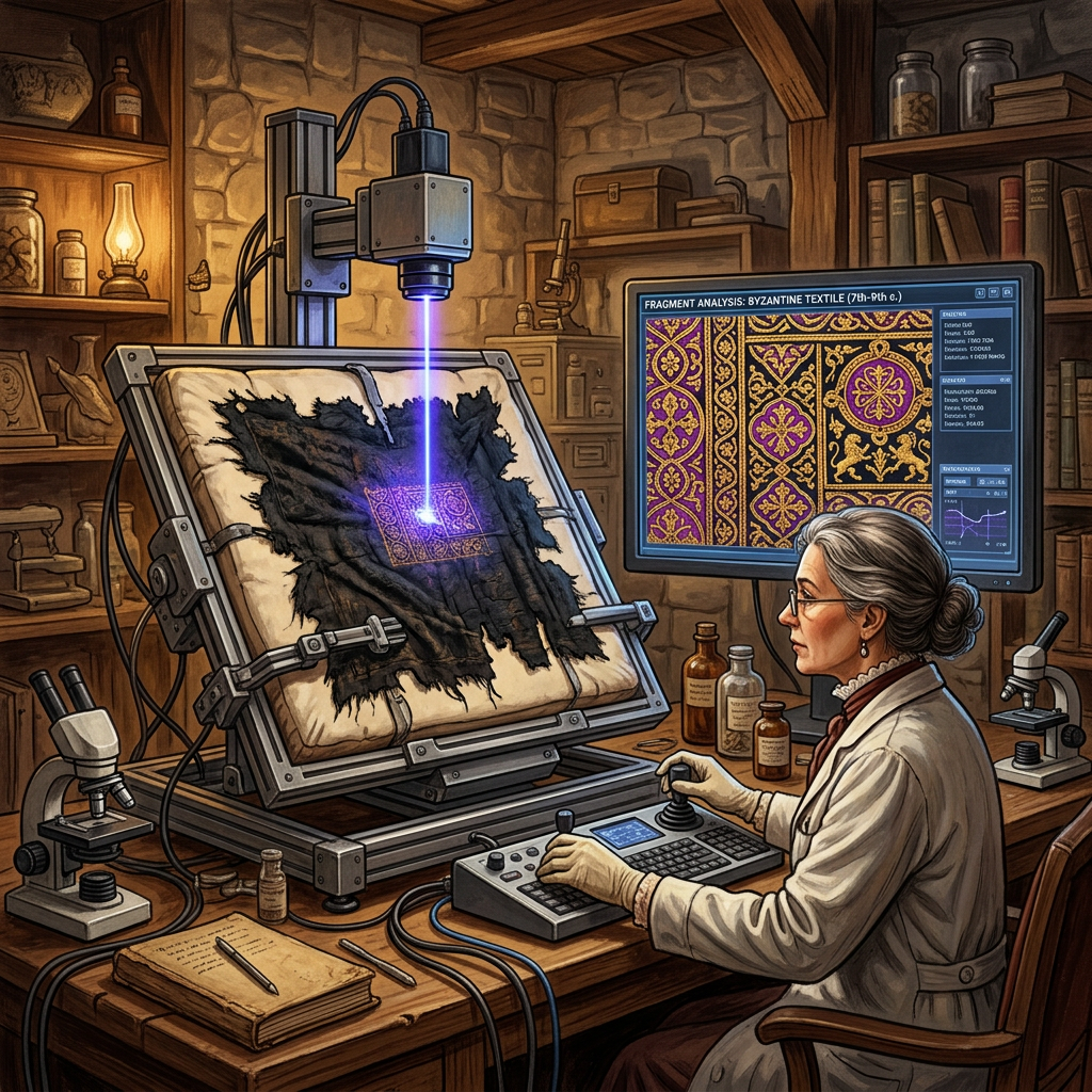 Breakthrough ‘Quantum-Sieving’ Lasers Successfully Extract Original Pigments from Charred 5th-Century Coptic Textiles