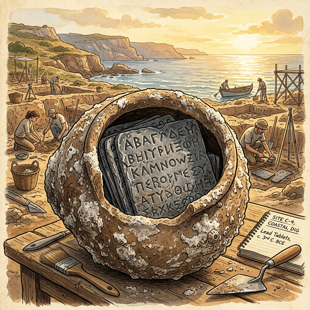 3rd-Century BCE 'Dharma-Kosa' Tablets Discovered in Andhra Pradesh Outline Ancient Ethics of Resource Equity