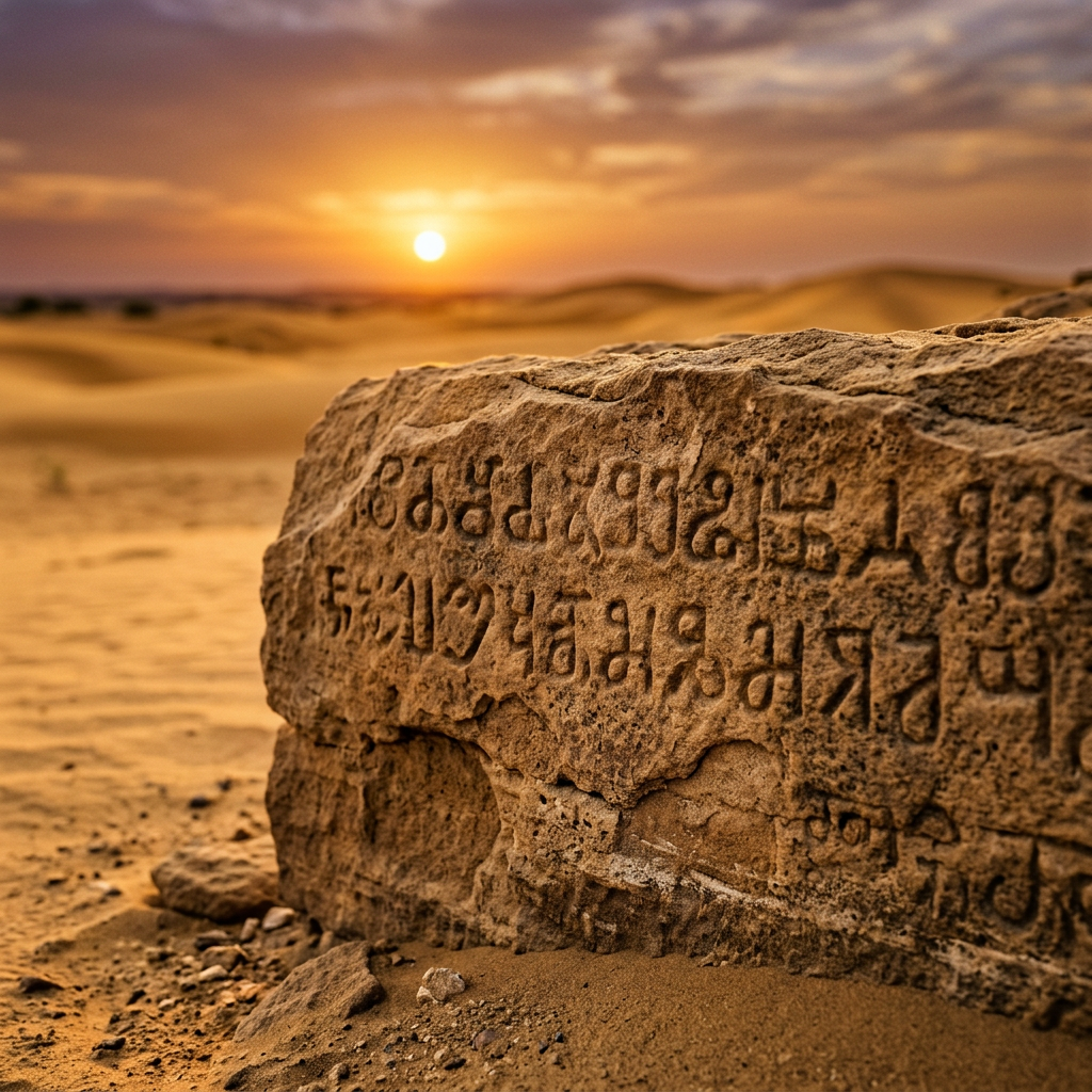 Pre-Mauryan 'Dharma-Chakra' Stone Inscriptions Uncovered in Thar Desert Reveal Early Vedic Social Ethics