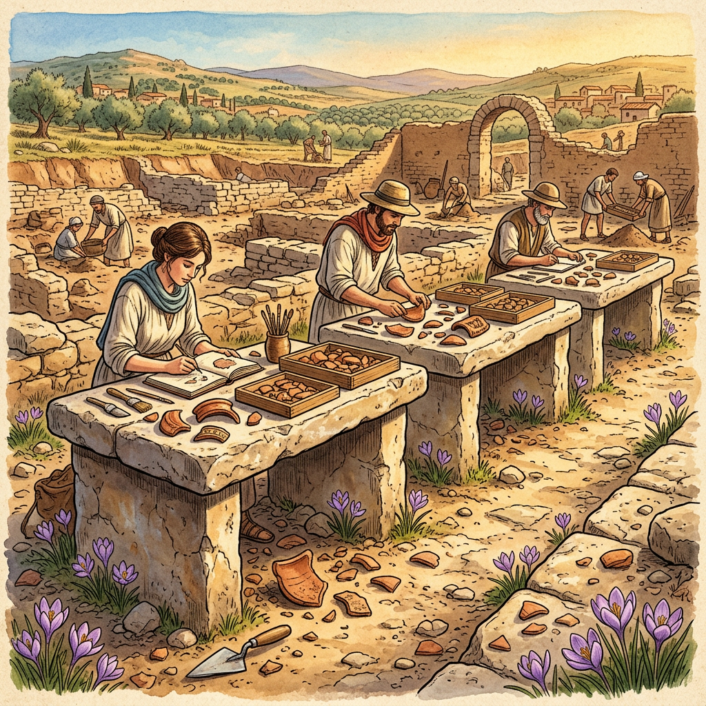 Ancient 'Saffron-Stained' Offering Tables Uncovered in Southern Iberia Reveal Roots of Tartessian Spring Festivals