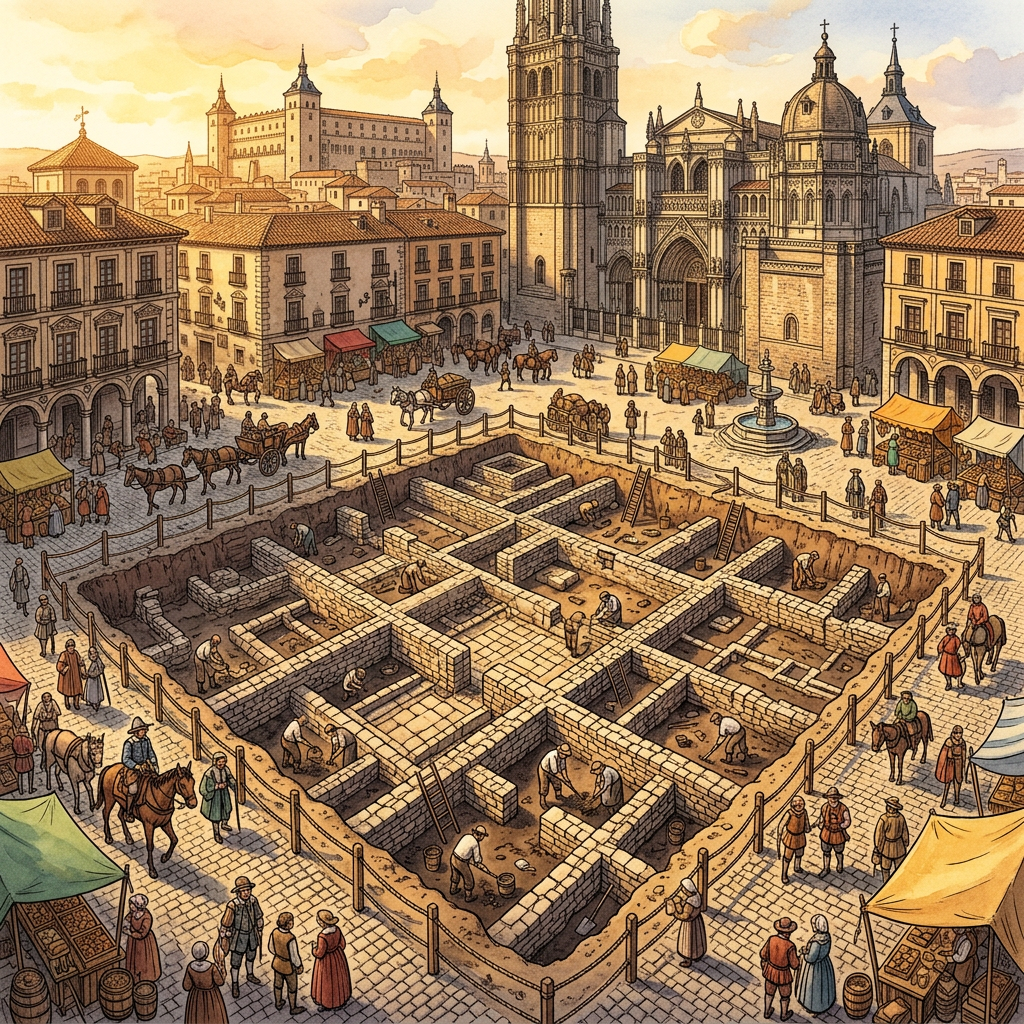 Archaeological Excavation in Seville Identifies 12th-Century Almohad Market as Ancestral Site of April Fair