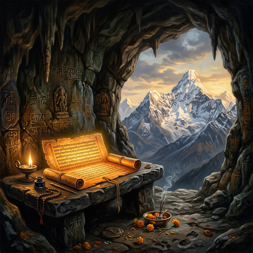 9th-Century 'Vairagya-Vidhi' Scroll Discovered in a Remote Himalayan Cave Explores the Ethics of Mindful Detachment