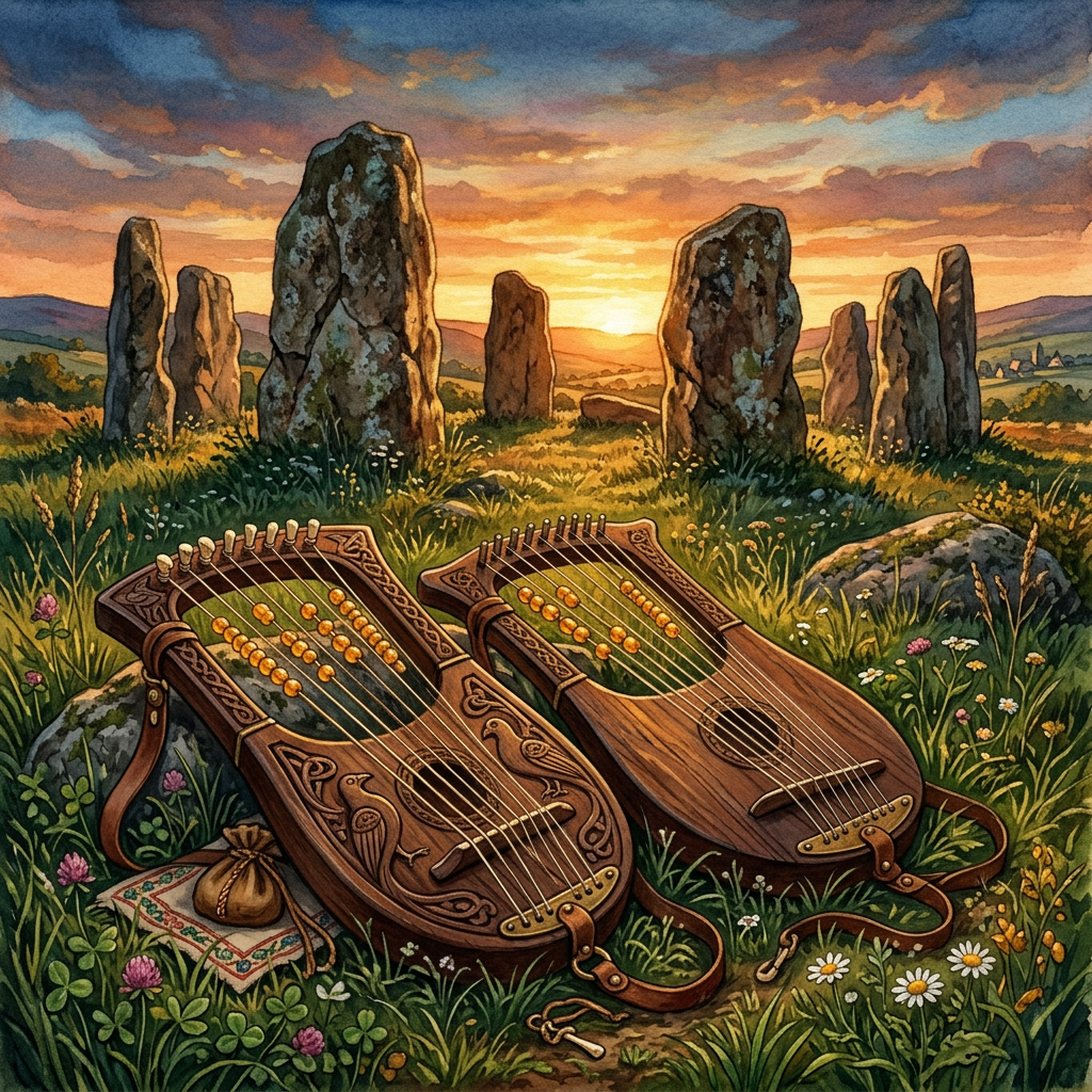 Discovery of 'Amber-Threaded' Ritual Lyres in Bronze Age Denmark Points to Ancient Midsummer Performance Traditions