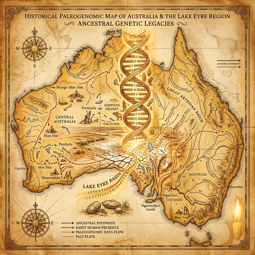 Genomic Study of 13,000-Year-Old 'Lake Eyre' Remains Identifies Earliest Genetic Selection for Resilience to Extreme Aridity and Salinity