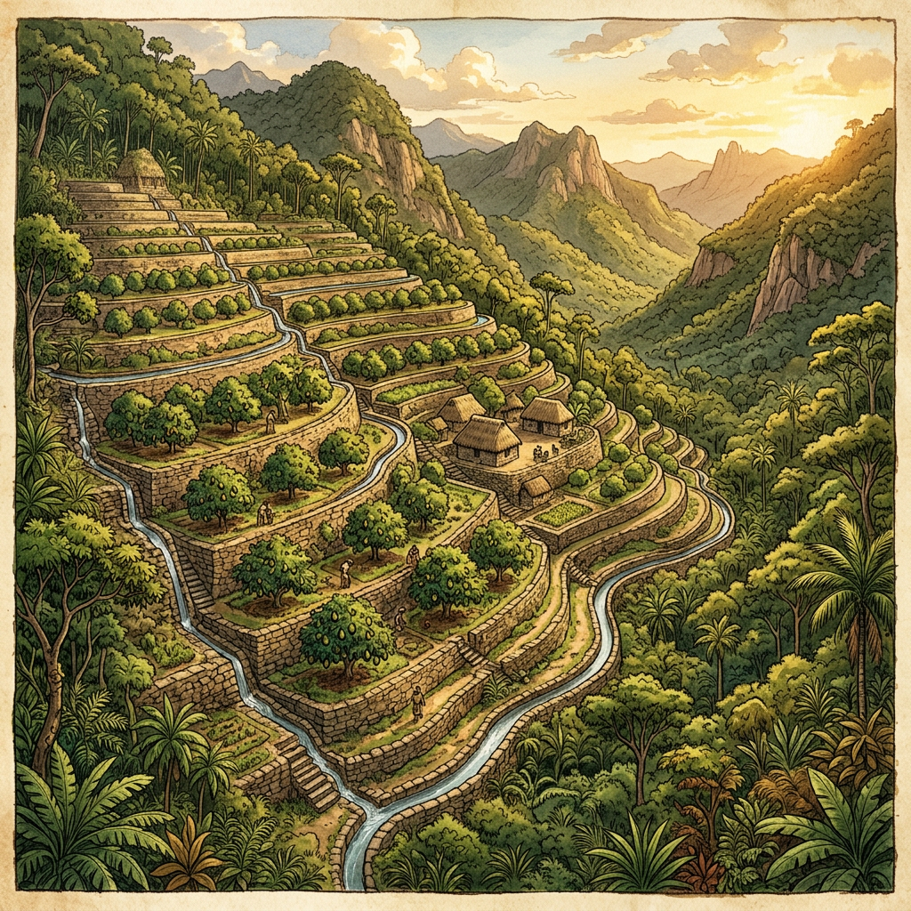 LiDAR Survey Identifies 1,200-Year-Old 'Maya Vertical Avocado-Cultivation Terraces' and Specialized Irrigation Canals in Remote Chiapas