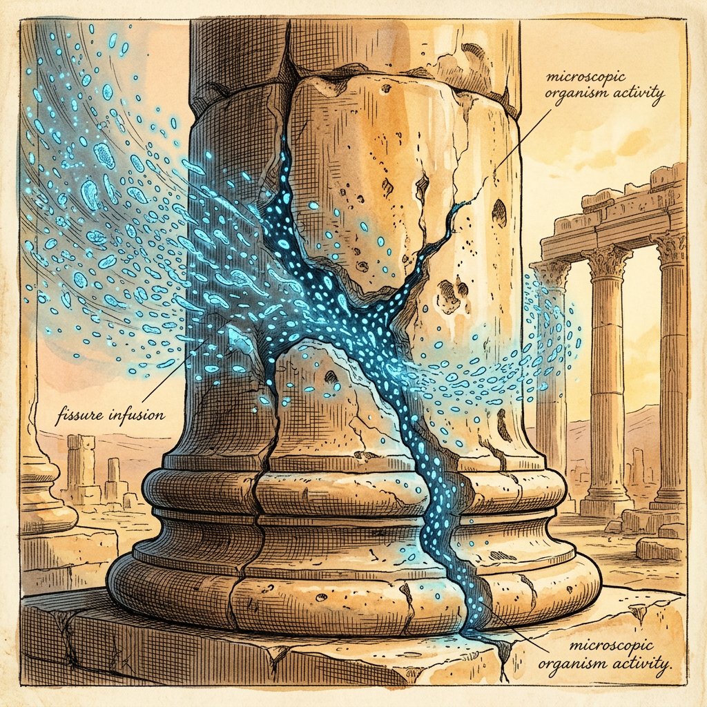 Breakthrough Heritage Tech: "Molecular-Grafting" Nanobots Deployed to Repair Structural Fissures in the Temple of Bacchus at Baalbek