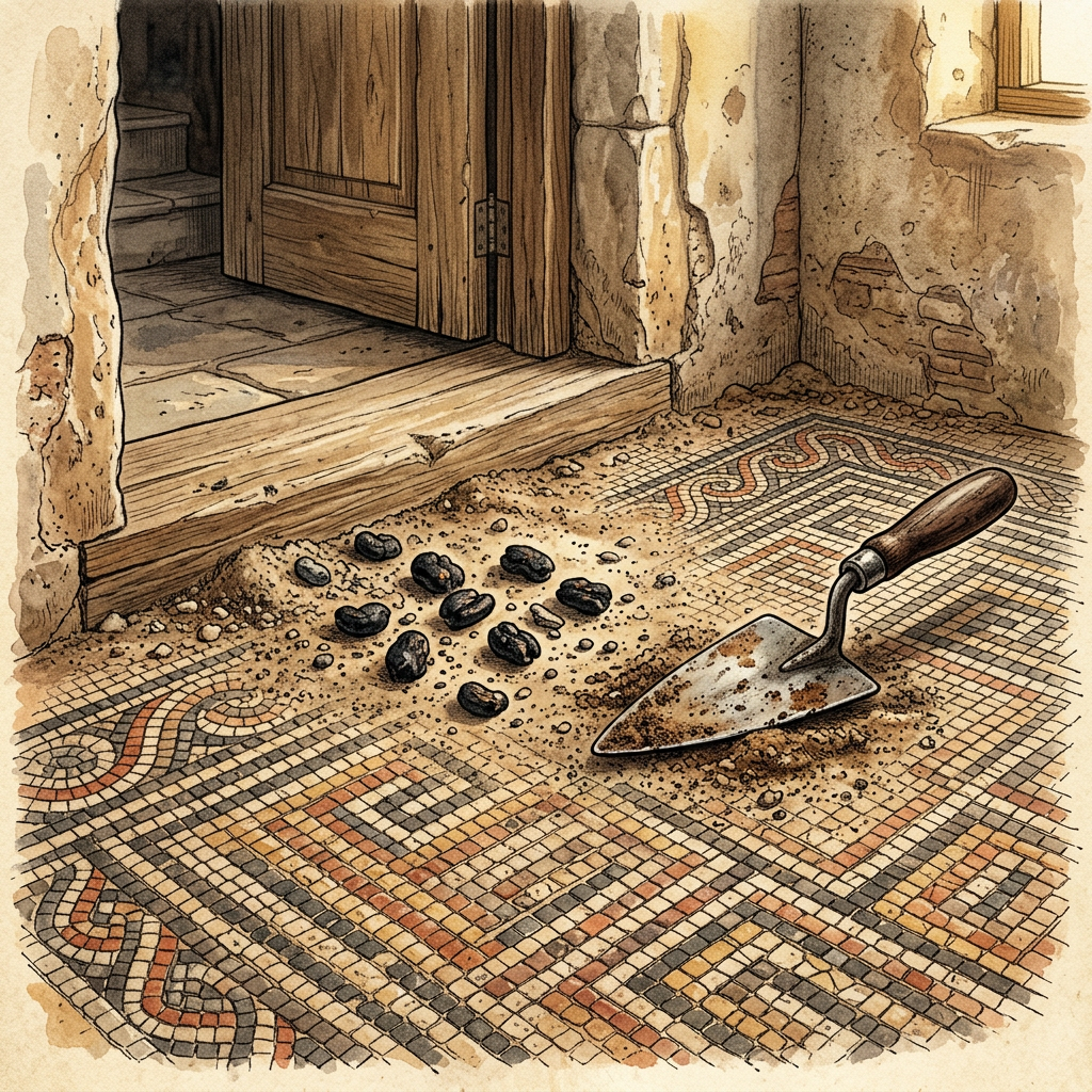 Excavation of 'Black-Bean' Offering Deposits in a Roman House in Ostia Antica Reveals Domestic Rites of the Lemuria Festival