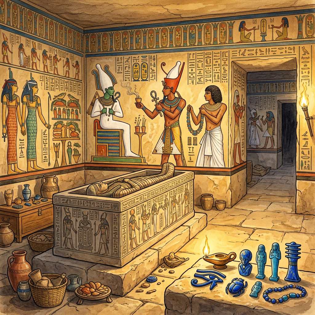 Unlooted 26th-Dynasty 'Master of the Royal Treasury' Tomb Found in Saqqara with Rare Lapis Lazuli Seals