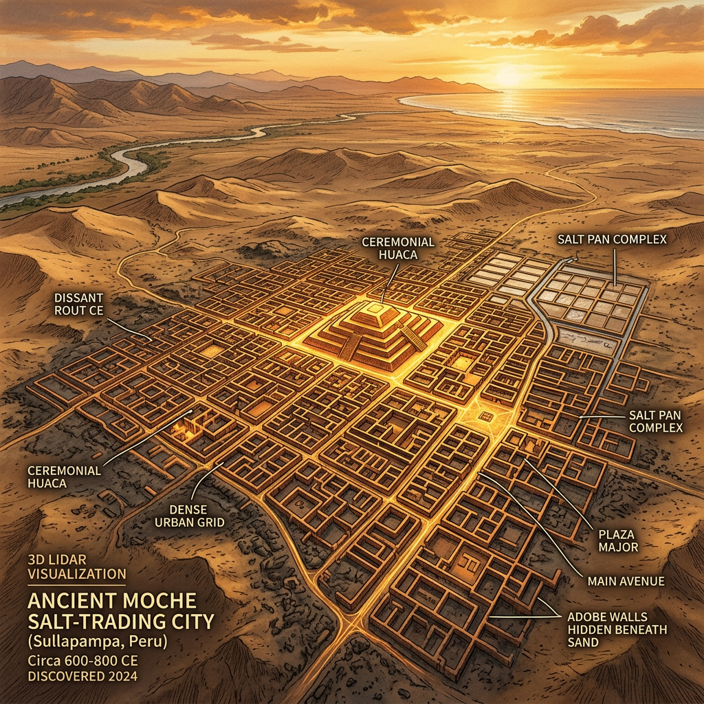 LiDAR Mapping Unveils 1,100-Year-Old 'Fortified Salt-Trading Hub' of the Moche Culture in Peru’s Sechura Desert