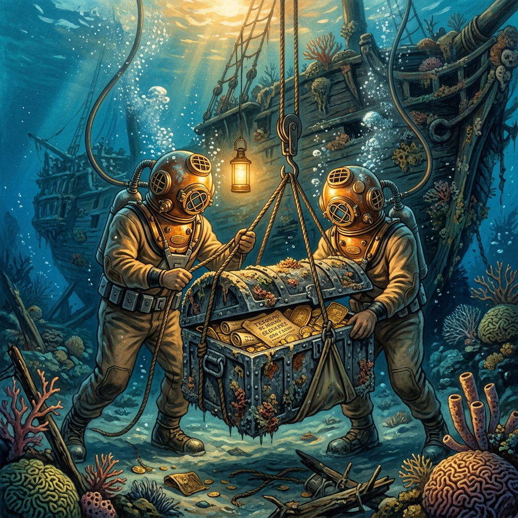 Sunken 9th-Century 'Srivijaya State Vessel' Found off Sumatra with Rare Gold-Inscribed Palm Leaf Manuscripts