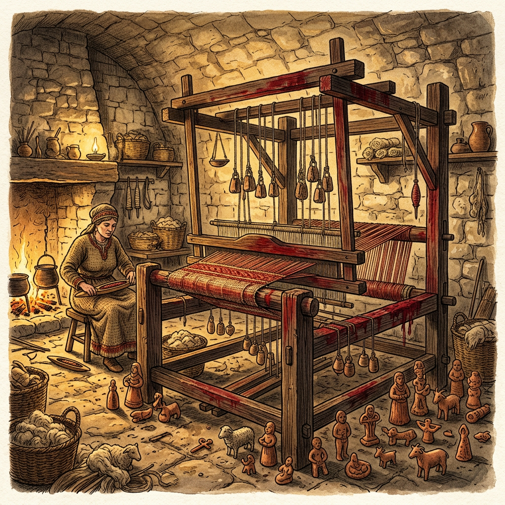 2,500-Year-Old 'Cinnabar-Stained' Ritual Loom Found in Southern Italy Links Peucetian Textiles to 'Festival of the Great Loom'