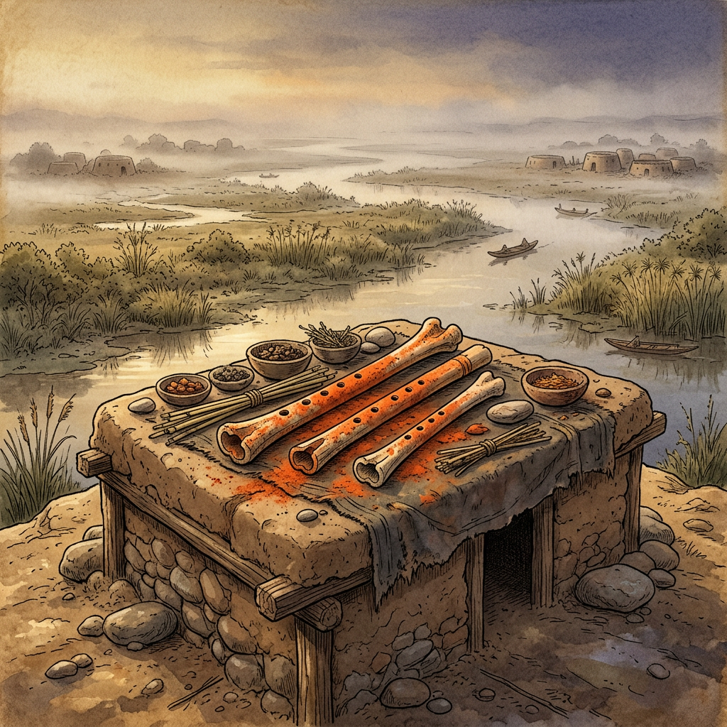 "Realgar-Coated" Ritual Flutes Uncovered in the Yangtze Delta Reveal 5,000-Year-Old Origins of the 'Festival of the Lotus-Spark'