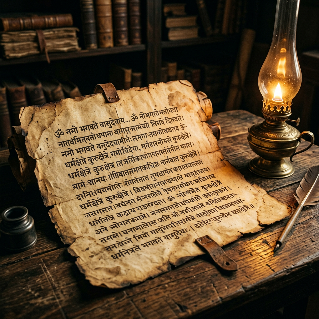 8th-Century 'Yukti-Pradipa' Scroll Discovered in a Hidden Varanasi Chamber Reshapes Early Vedic Epistemology