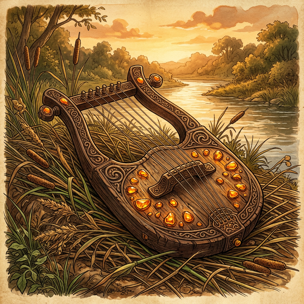 2,500-Year-Old 'Amber-Studded' Lyre-Bridge Found in the Baltic Points to Roots of the 'Songs of the North-Wind' Festival