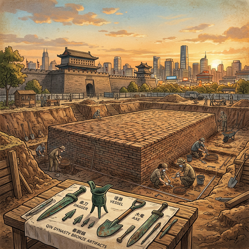 Excavation of Imperial 'Spring Ploughing' Altar in Xi’an Unveils Ritual Continuity of 2,000-Year-Old Traditions