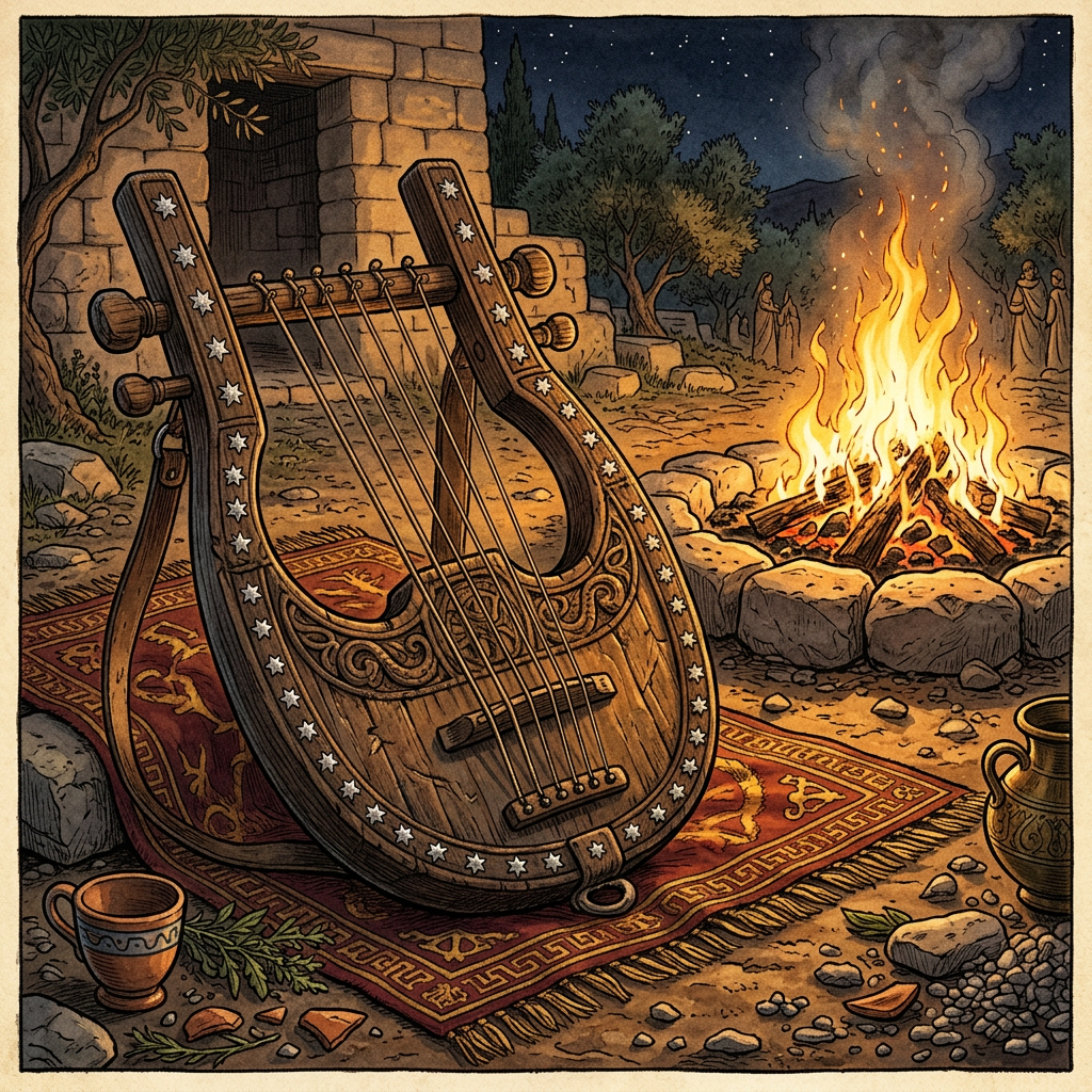 2,800-Year-Old 'Silver-Spangled' Lyre Frames Found in Yazd Point to Early Origins of Sadeh Fire Festivals