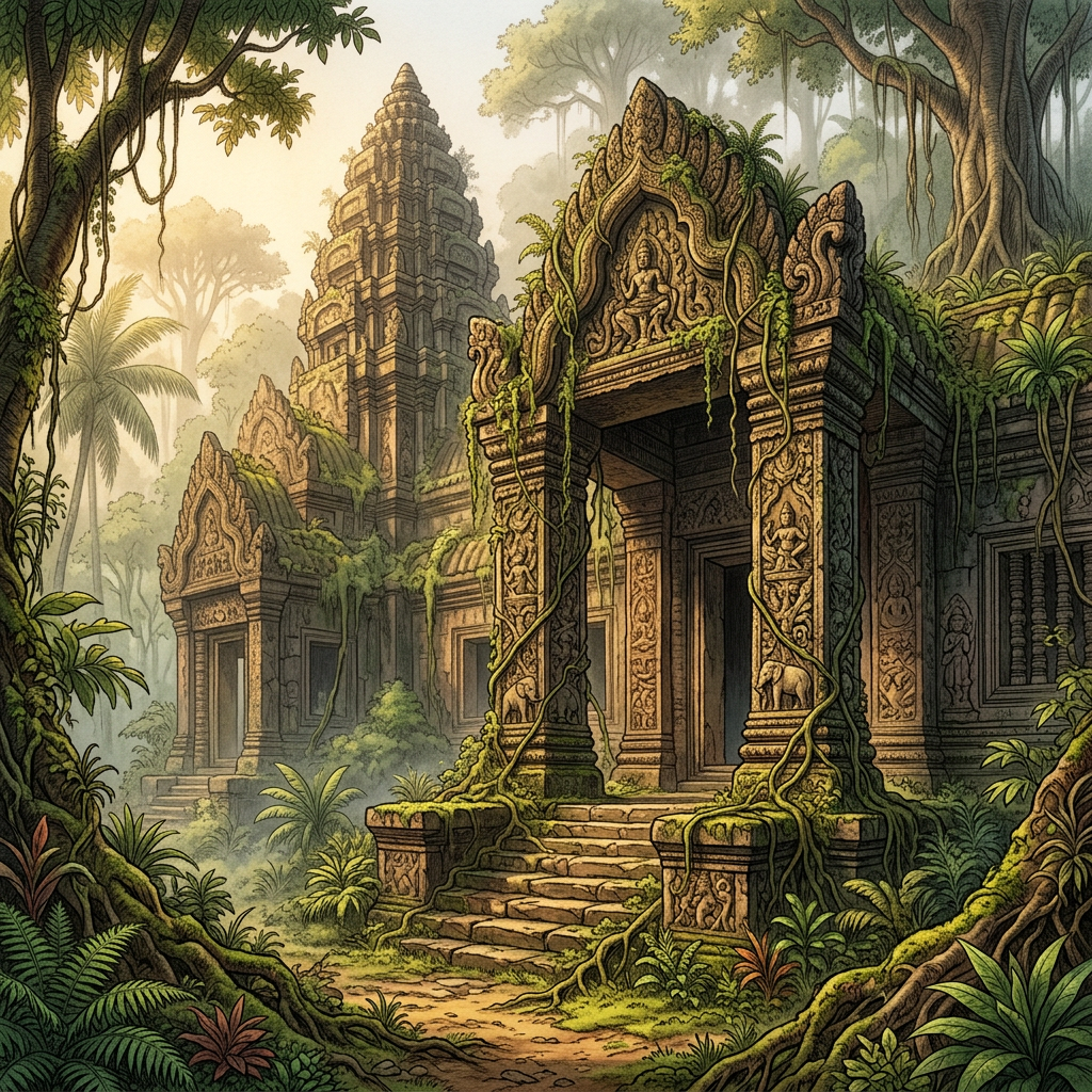 Rare 10th-Century 'Kachari' Dynasty Stone Temple Featuring Intact Monolithic Sculptures Discovered in Assam’s Remote Dima Hasao District