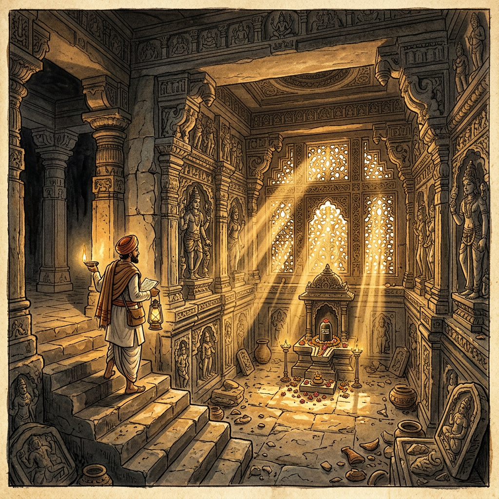 Restoration of 12th-Century 'Hoysala' Style Temple in Rural Tumakuru Reveals Hidden 'Granite-Resonance' Chambers for Vedic Chanting