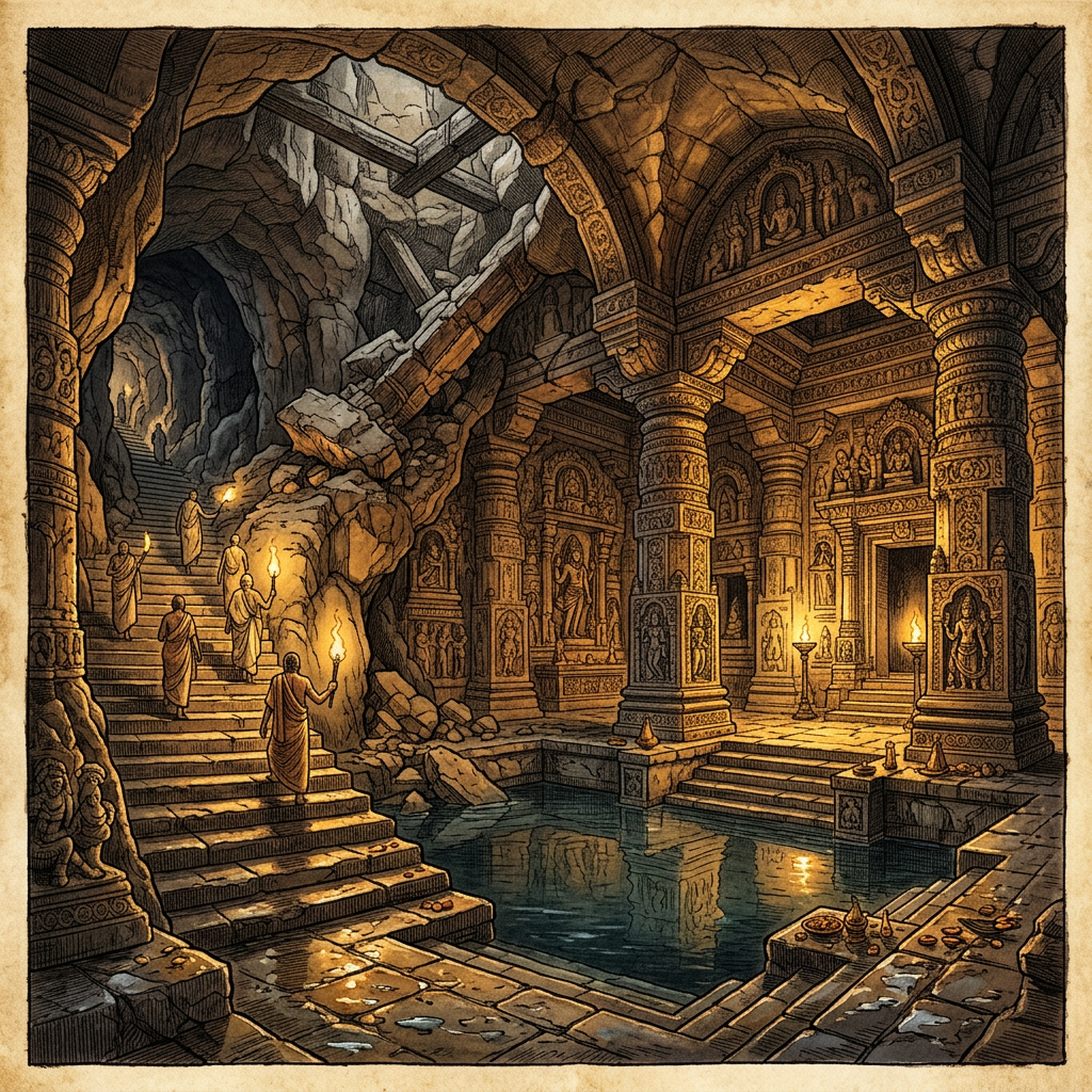 Rare 12th-Century 'Kalyani Chalukya' Step-Temple Dedicated to Saraswati Discovered in Northern Telangana