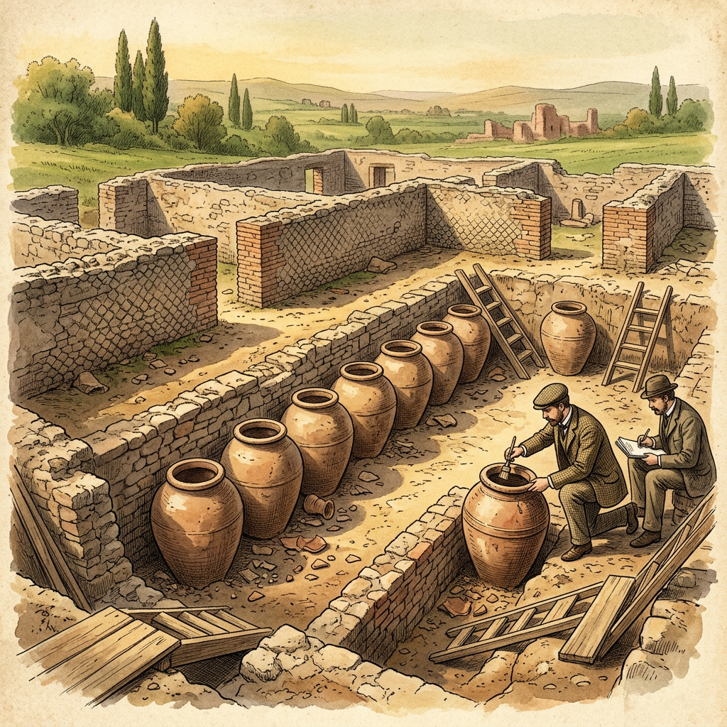 Pristine 1st-Century Roman 'Mansio' Uncovered in Northern Greece with Intact Wine Cellars and Medical Kits