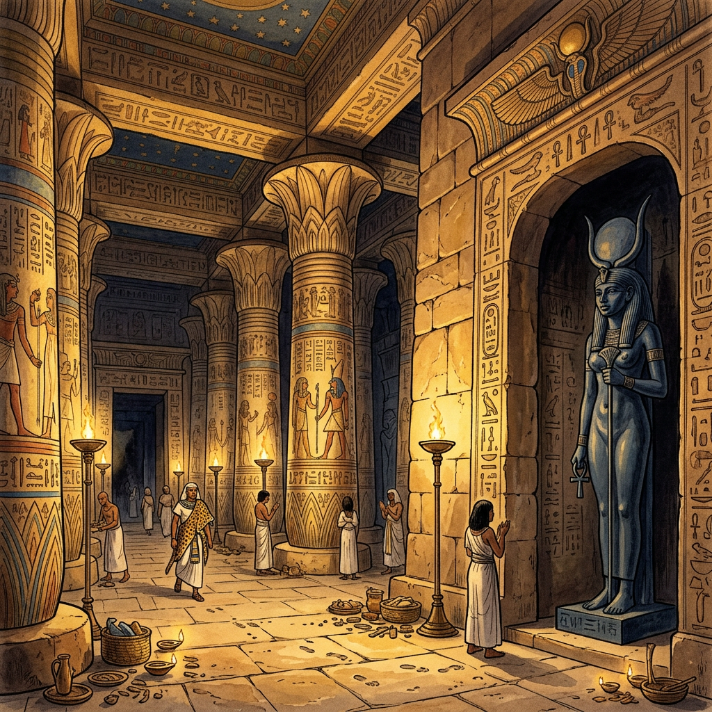 Archaeologists Uncover 2,200-Year-Old Ptolemaic 'Temple of the Sacred Lotus' featuring Intact Blue-Schist Statuary in Egypt's Faiyum