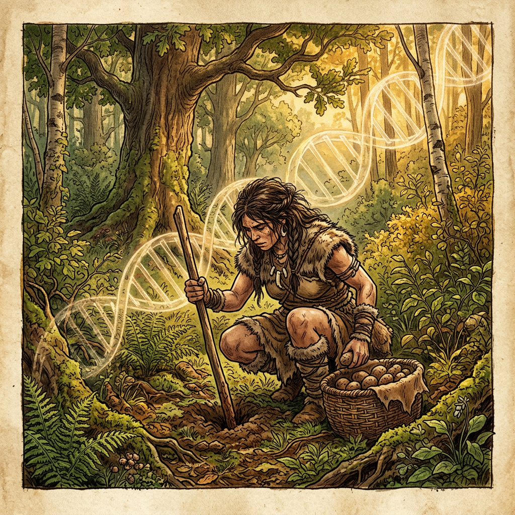 Genomic Study of Mesolithic Iberian Remains Identifies Earliest Genetic Adaptation for Starch Digestion Predating Agriculture