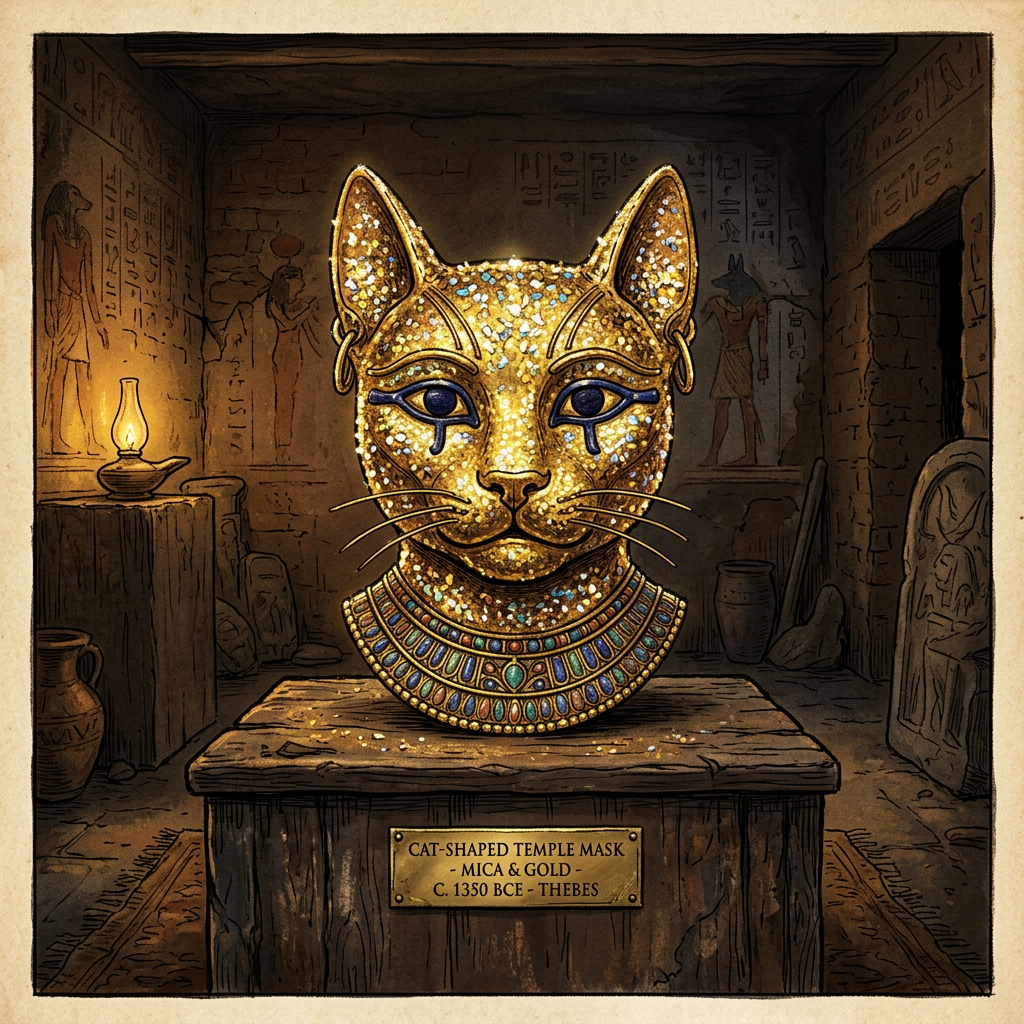 Mica-Dusted Feline Processional Masks Uncovered in Bubastis Reveal Glamour of Ancient Egyptian Bastet Festivals