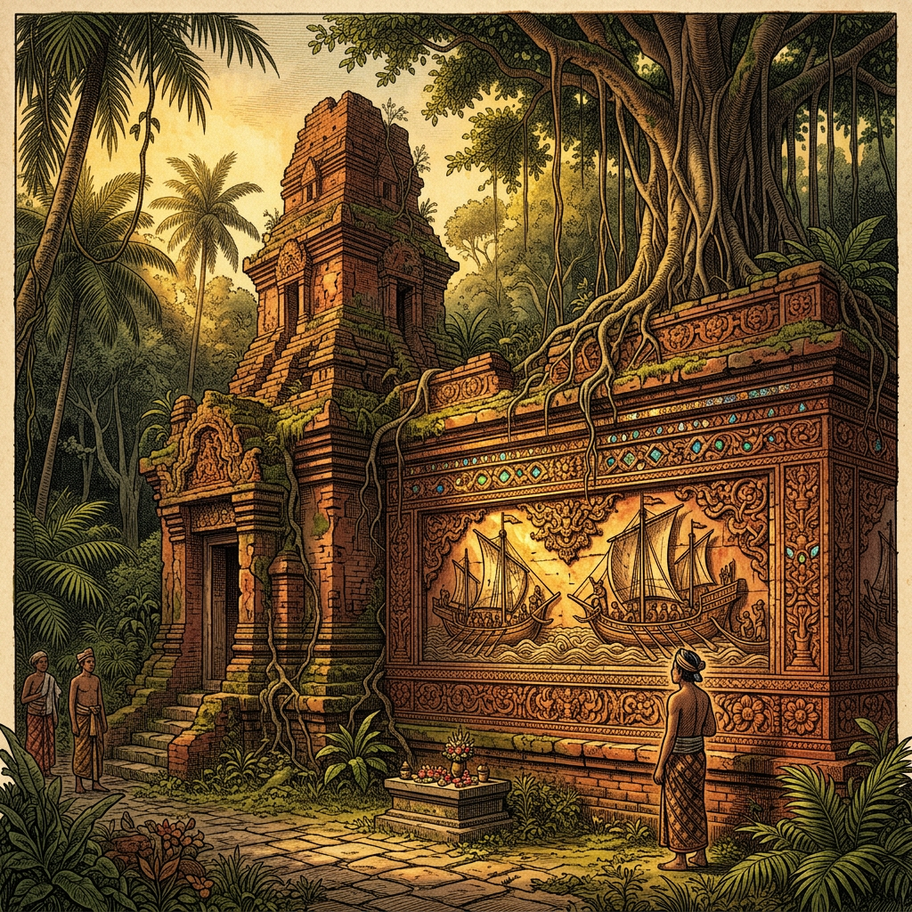 Archaeologists Uncover 9th-Century 'Srivijaya' Dynasty Maritime Temple with Rare 'Glass-Inlaid' Stucco Reliefs in South Sumatra