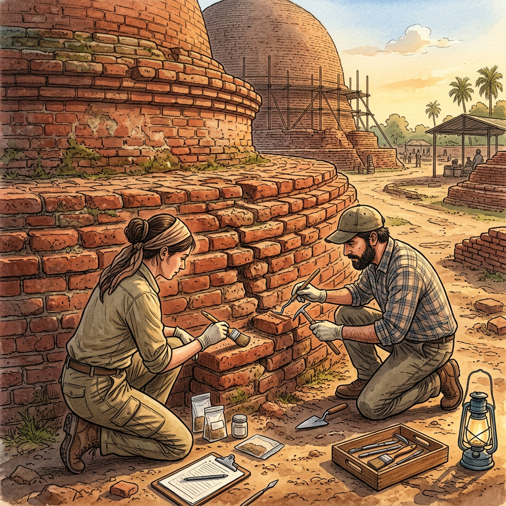 Comprehensive Restoration of 2nd-Century Satavahana Buddhist Stupa and Vihara in Guntur’s Bhattiprolu Begins