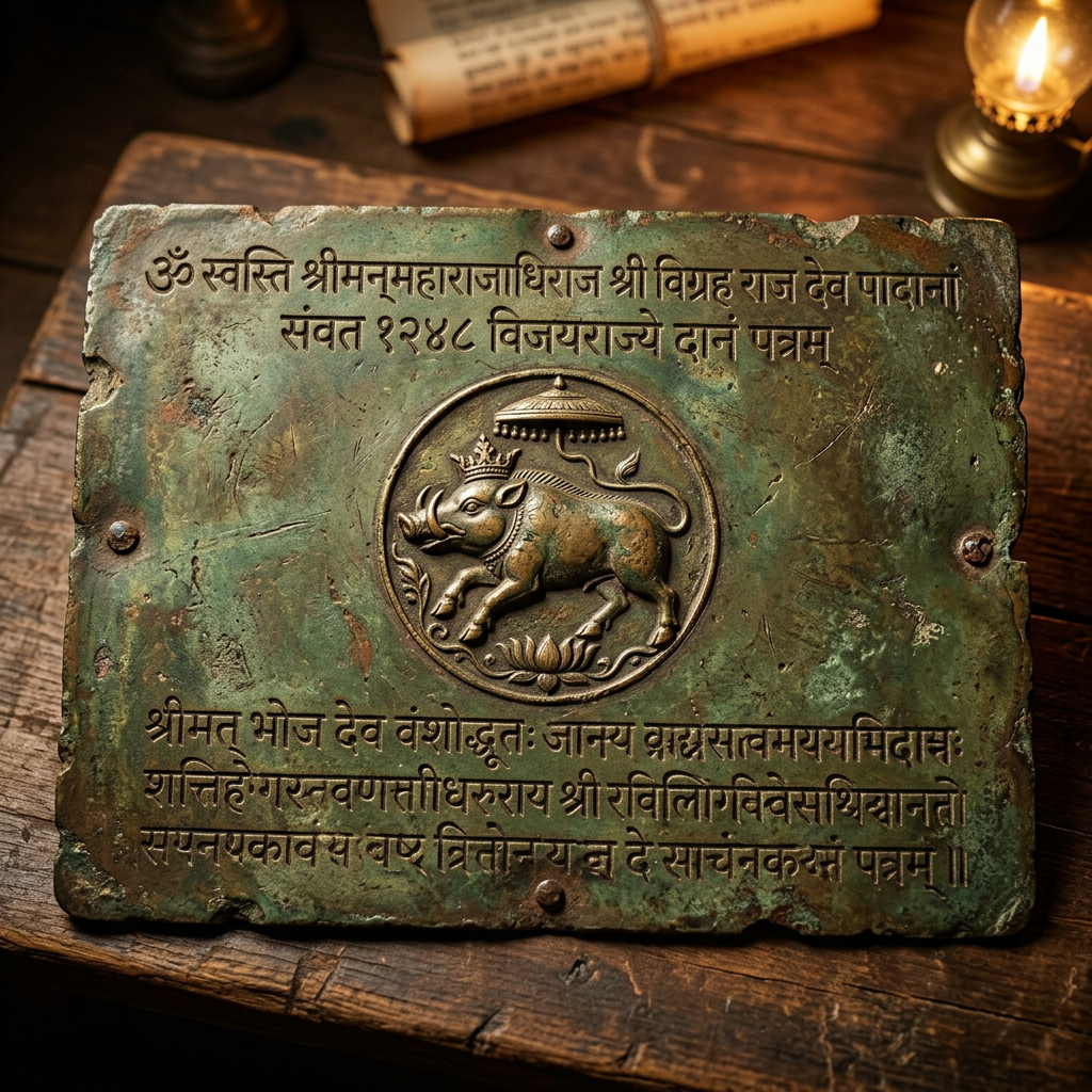 Rare 7th-Century 'Rashtrakuta' Dynasty Copper Plate Found in Rural Maharashtra Details Ancient Village Water-Usage Pacts