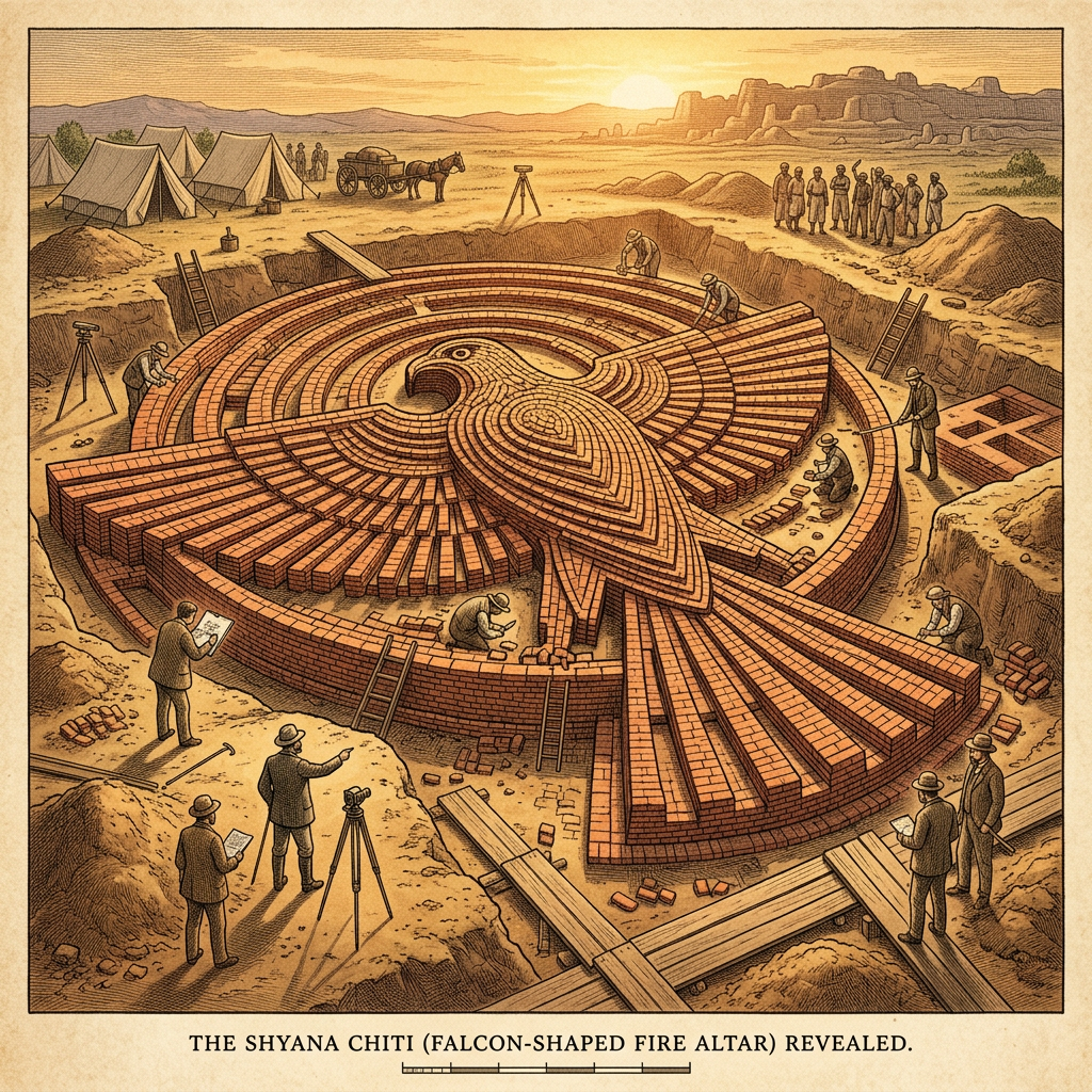 Discovery of a 3rd-Century BCE 'Vedic Geometry School' in the Narmada Valley with Fractal Brick Layouts