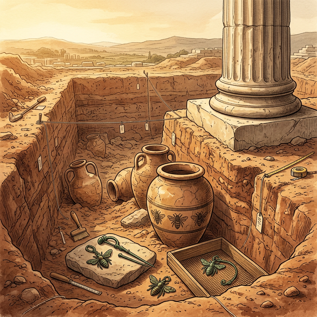 Archaeologists Uncover 2,500-Year-Old 'Temple of the Sacred Honey' Dedicated to Artemis in Ancient Ephesus Hinterlands